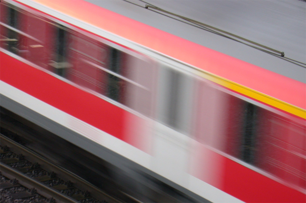 Samstagmorgen auf der Bahnhofsbrücke