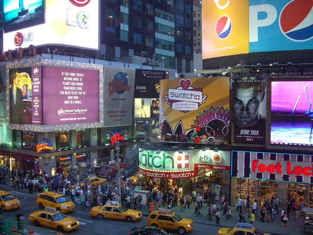 Samstags abends am Times Square