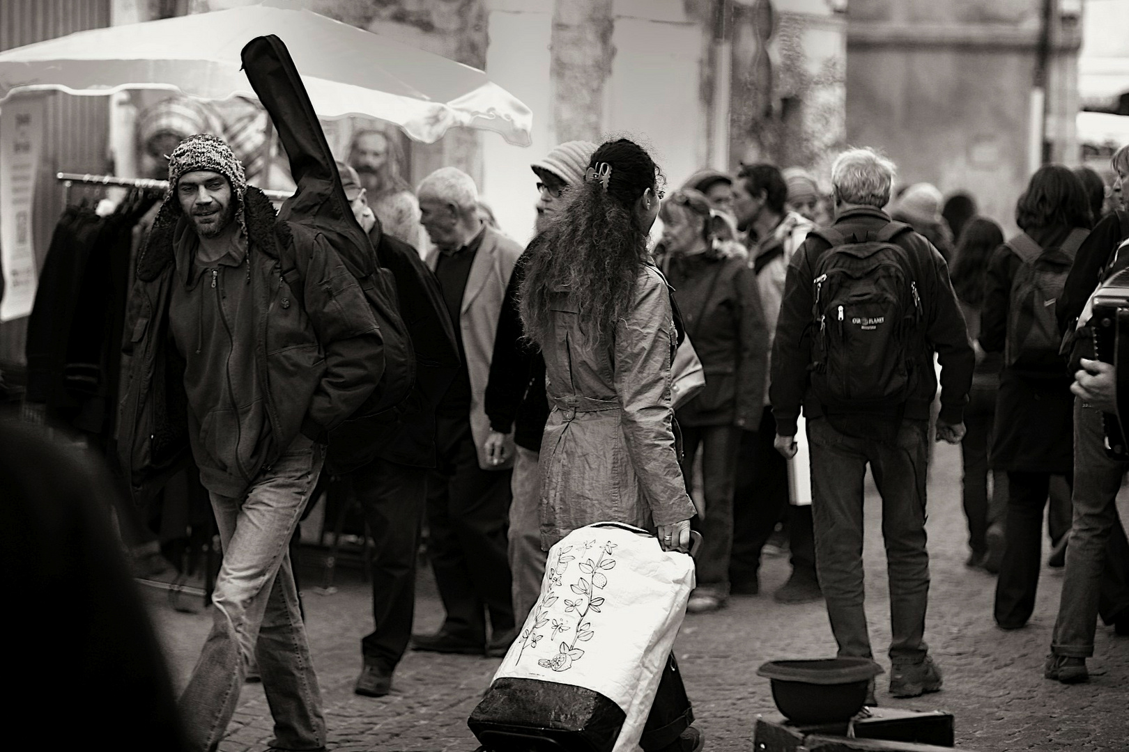 Samstags auf einem Markt