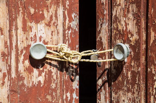 Samstags einbruchsicher geschlossen...