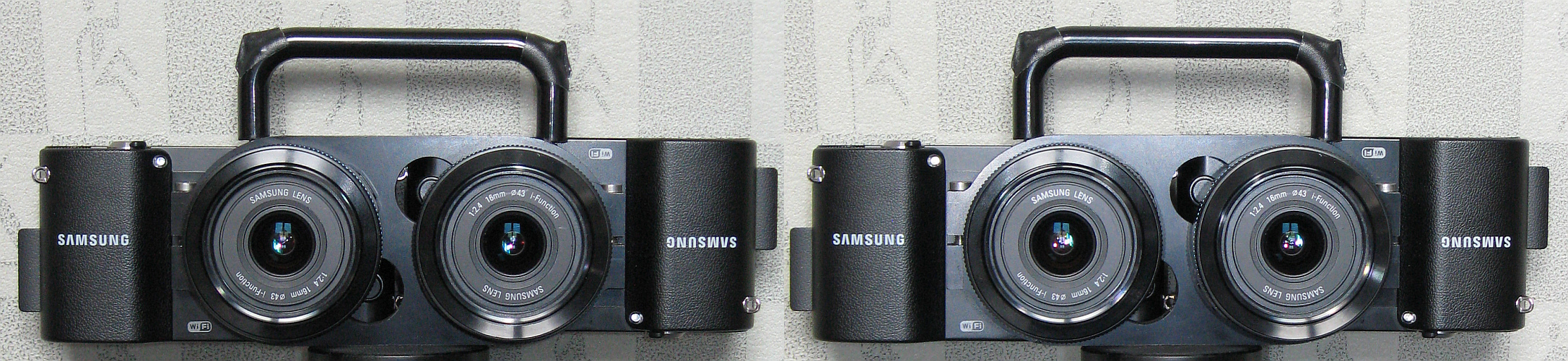 Samsung NX1000 DSLM 3D-Gespann (Stereo Rig)