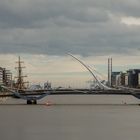 Samuel Beckett Bridge und Sean O'Casey Bridge in Dublin