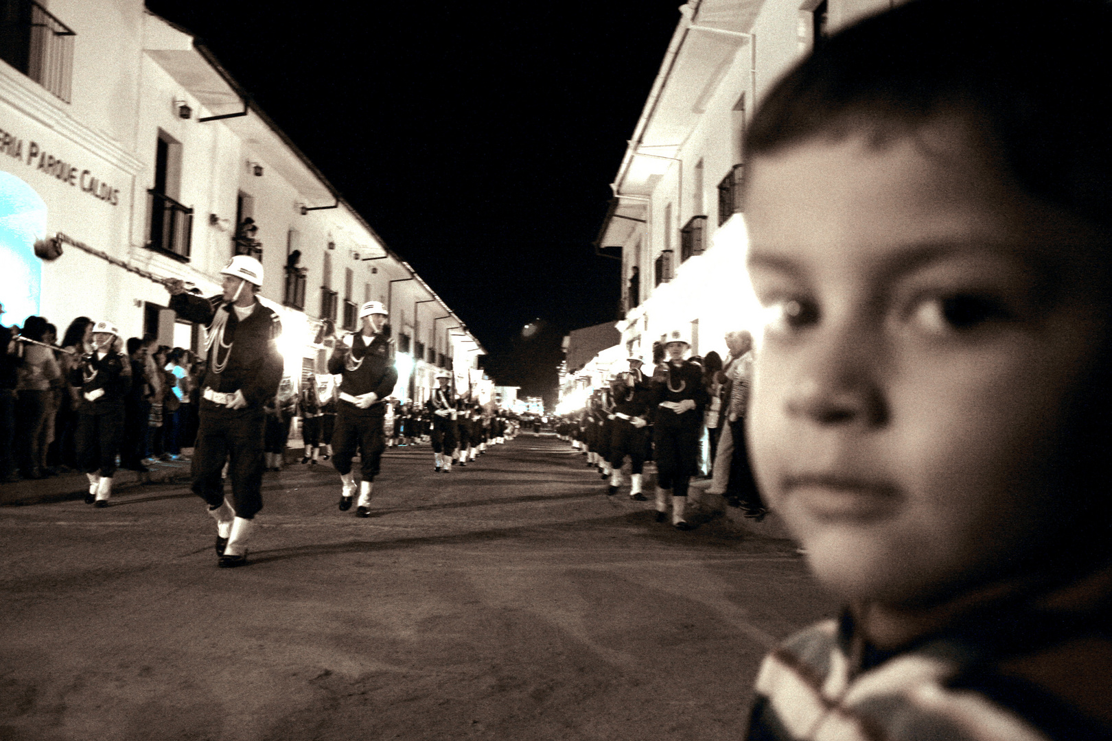 Samuel en procesión