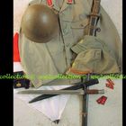 Samurai Sword World War II Japanese Uniform and Helmet