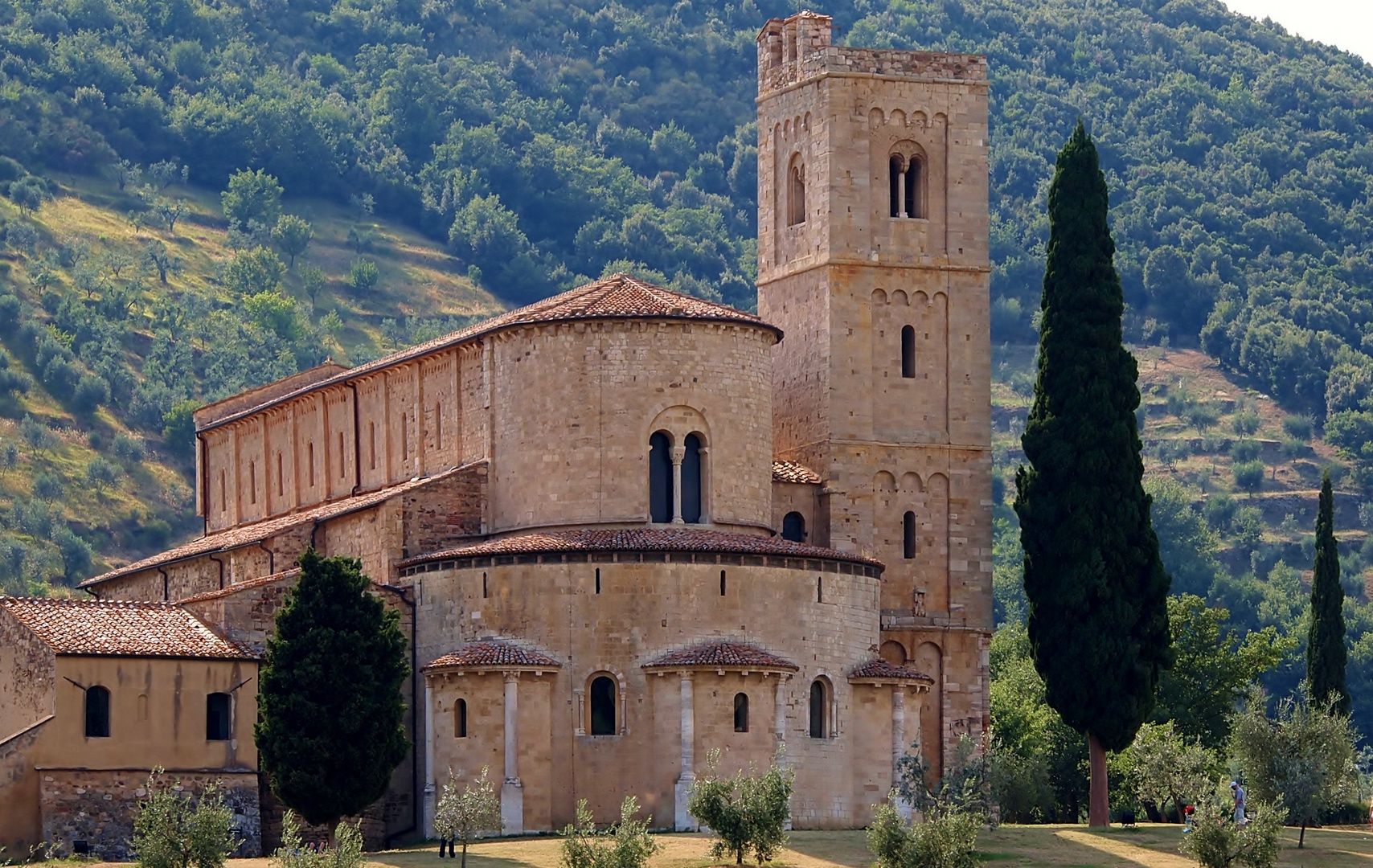 san antimo, abbaye pres de montalcino, toscane