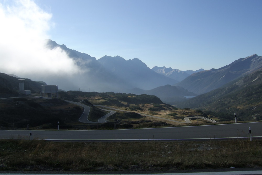 San Bernardino Abfahrt Richtung Bellinzona