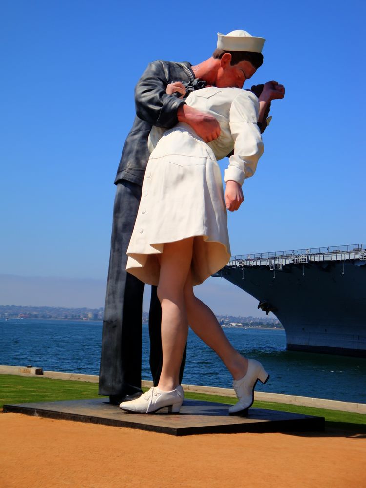 San Diego Statue "Unconditional Surrender" Foto & Bild