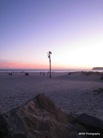 San Diego, Strand am Abend