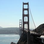 San Francisco (12) Die Golden Gate Bridge im Gegenlicht ...