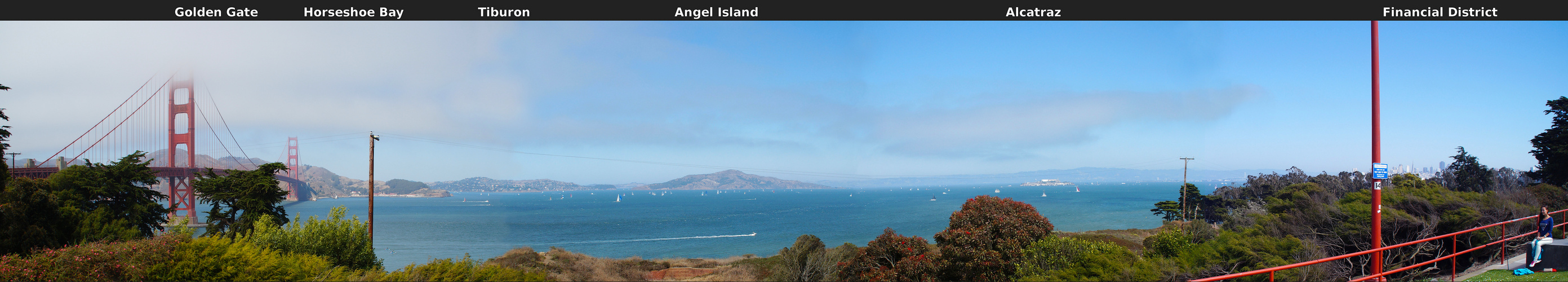 San Francisco Bay am Golden Gate