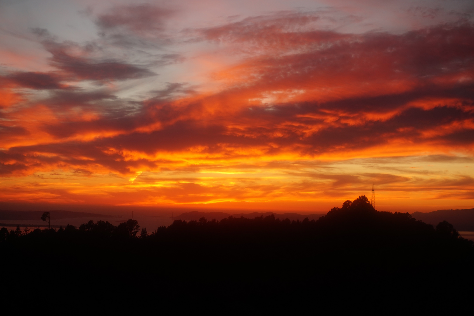 San Francisco bay at sunset