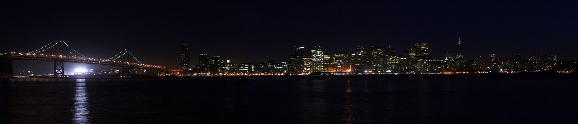 San Francisco by Night taken from Treasure Island