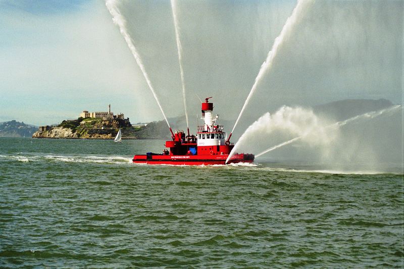 San Francisco Firedepartement vor Alcatraz