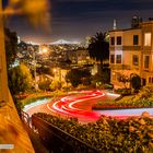 San Francisco lombart street by night 