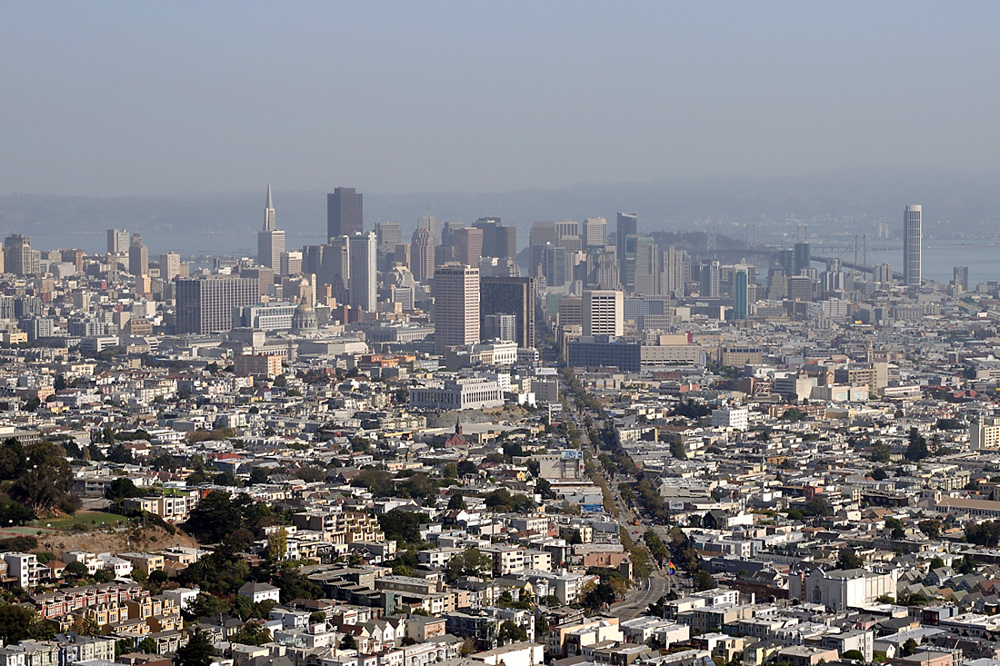 San Francisco Market Street und Financial District