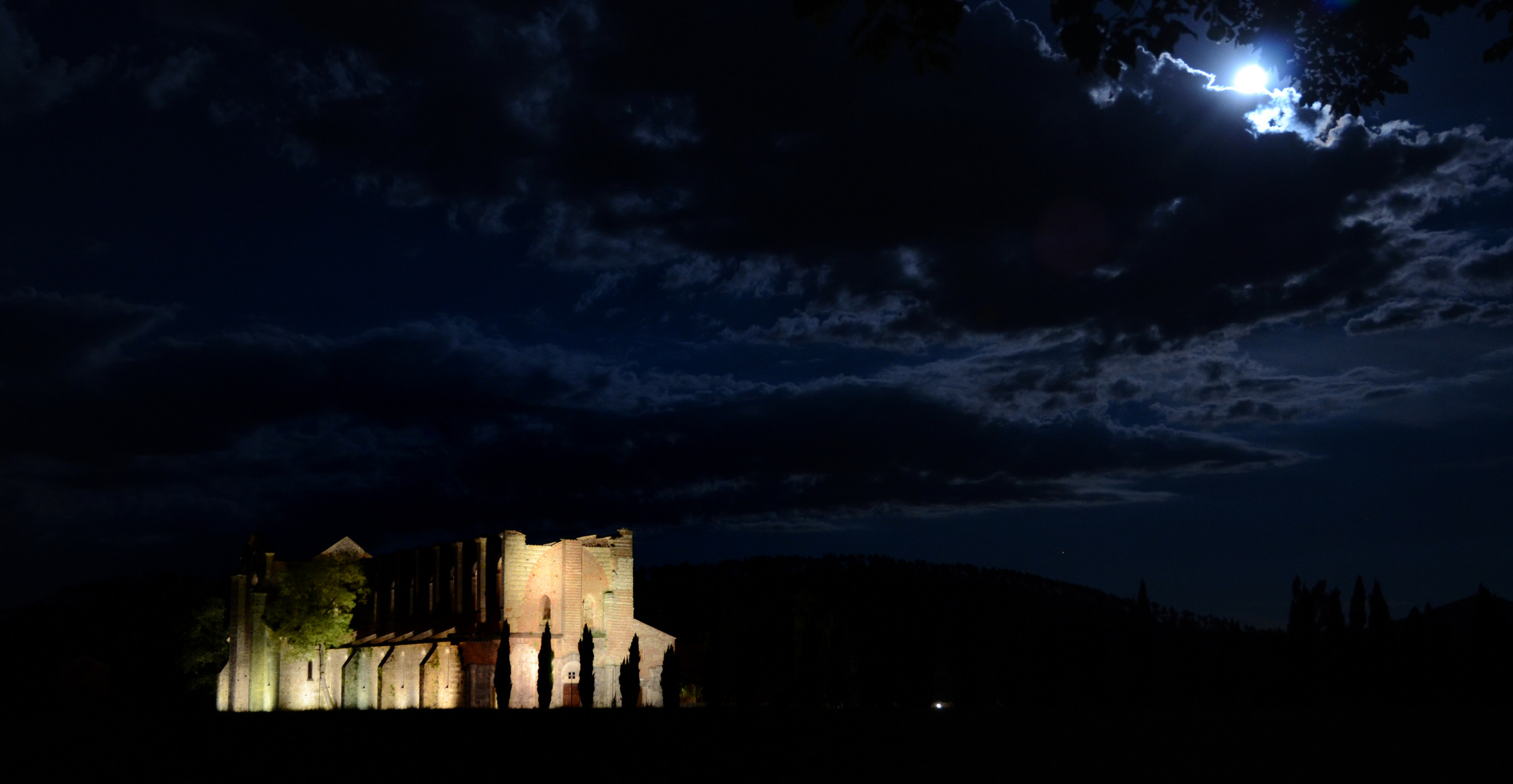 San Galgano by night