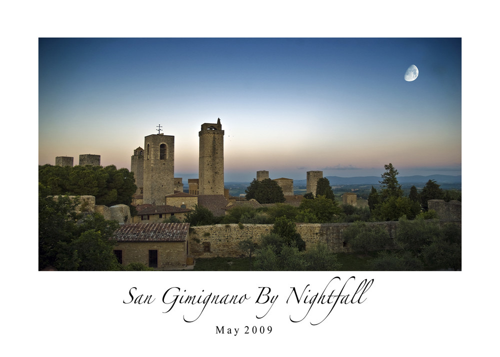 San Gimignano By Nightfall