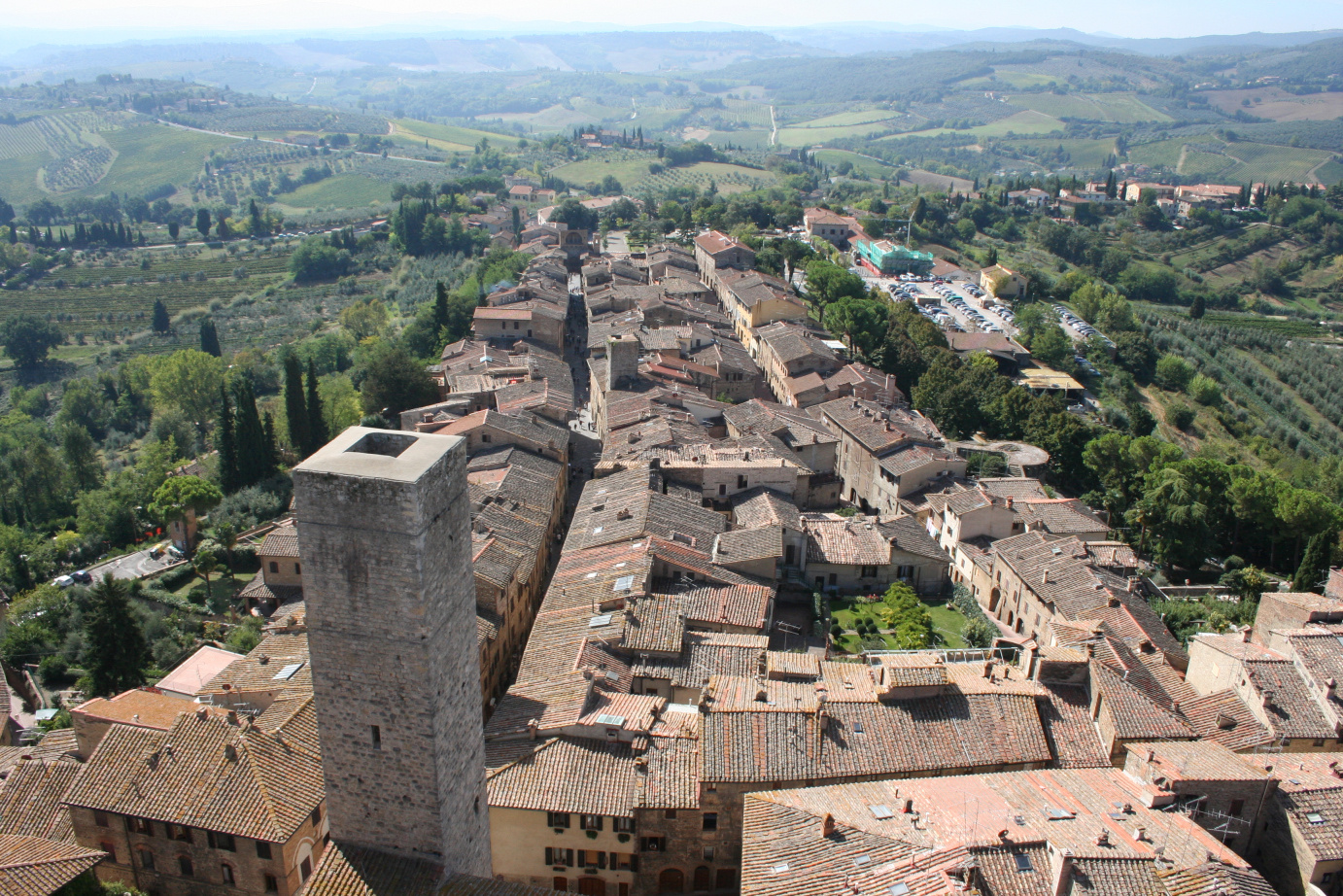 San Gimignano - Der Bergrücken