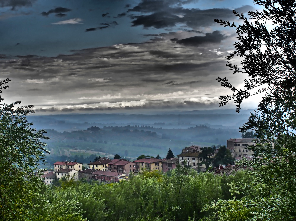 San Gimignano im Nebel ...