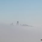 San Gimignano nella nebbia