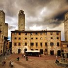 San Gimignano vor dem wolkenbruch...