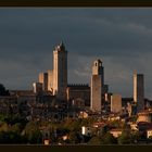 San Gimignano zwischen zwei Regenschauern