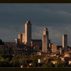 San Gimignano zwischen zwei Regenschauern