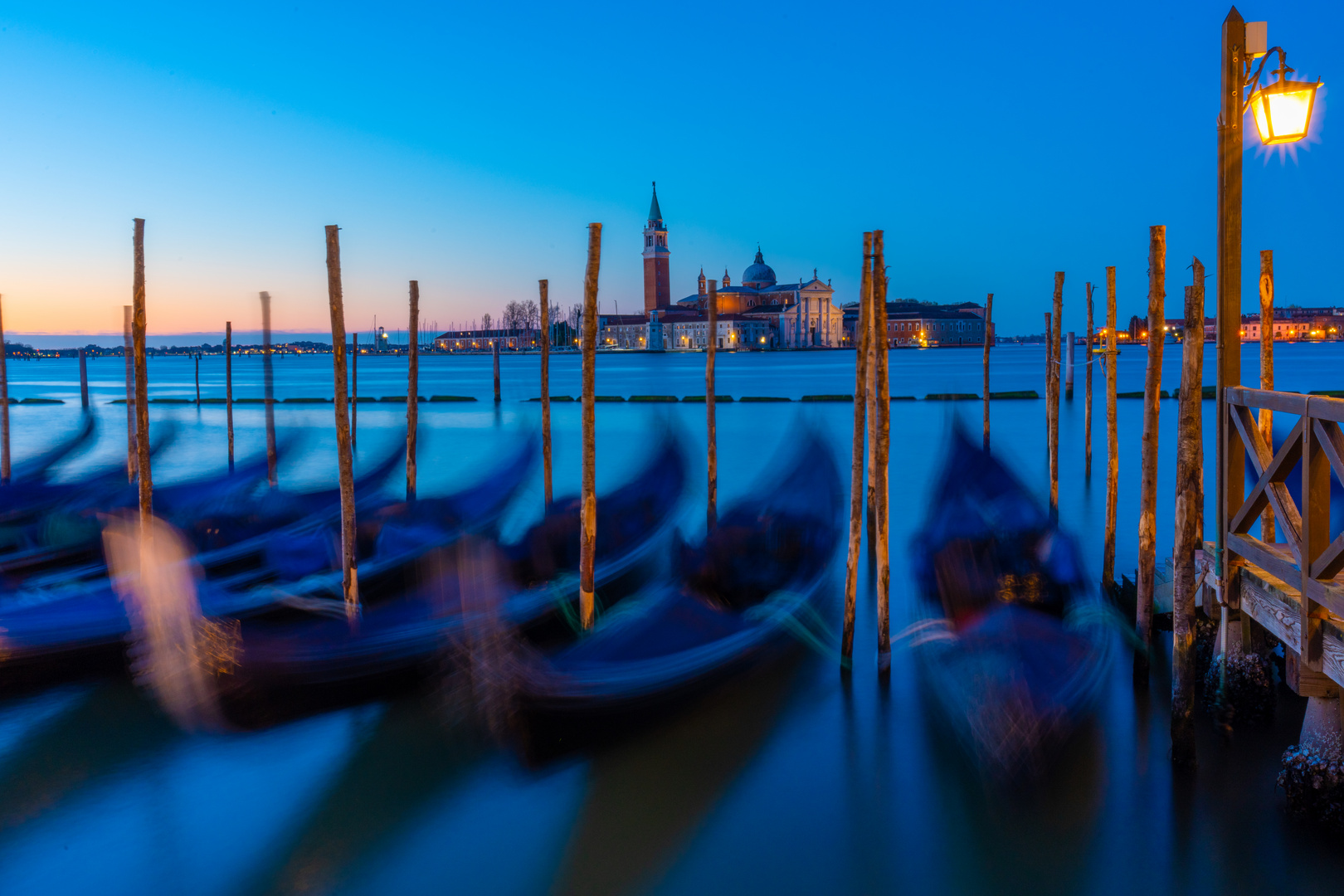 San Giorgio Maggiore-Kirche am Morgen 