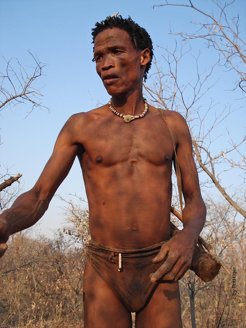 San Jäger in der Kalahari