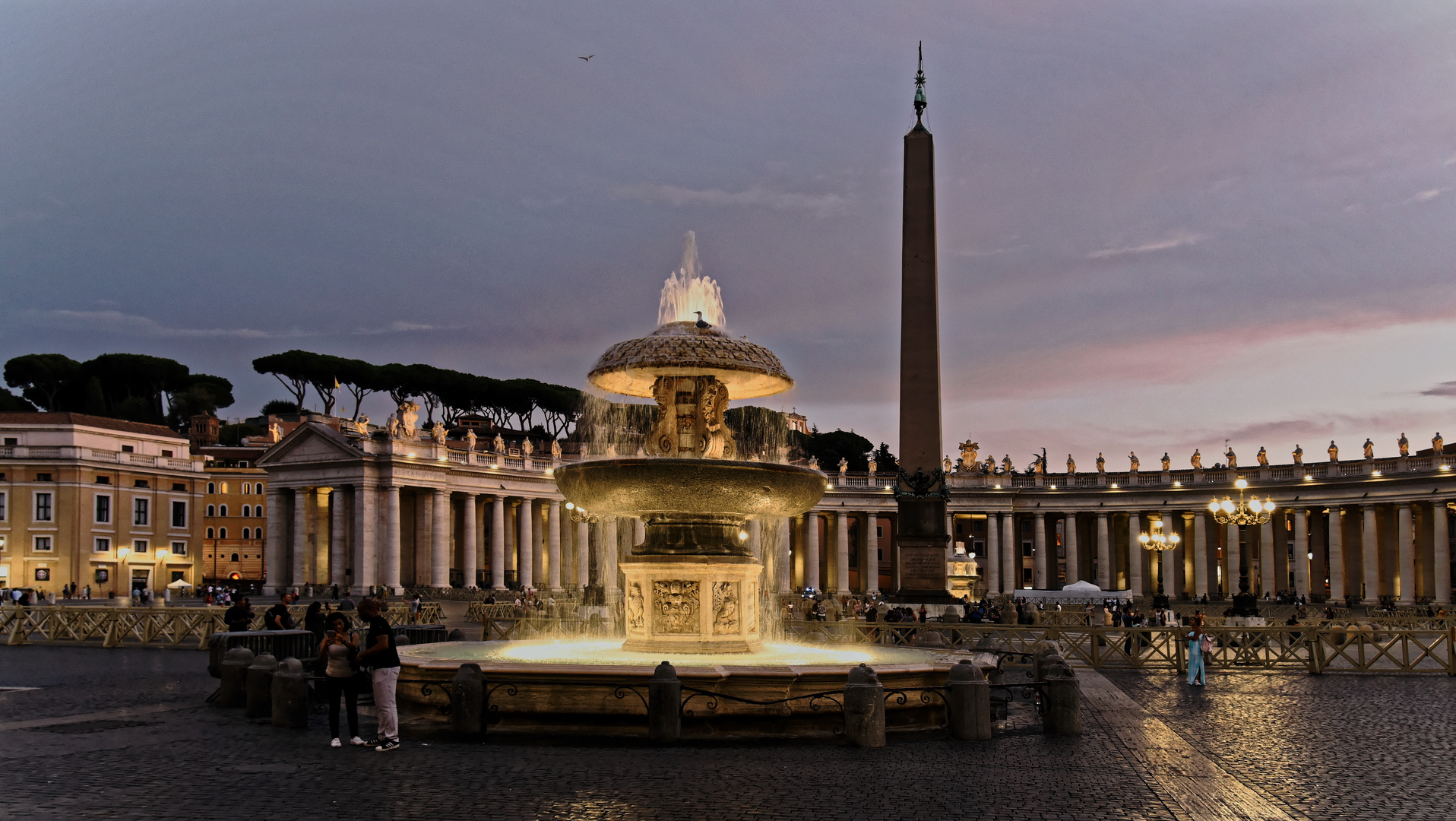 San Pietro Vaticano Roma- blaue Stunde -