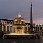 San Pietro Vaticano Roma- blaue Stunde -