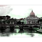 >>San Pietro vom Tiber aus gesehen.<<