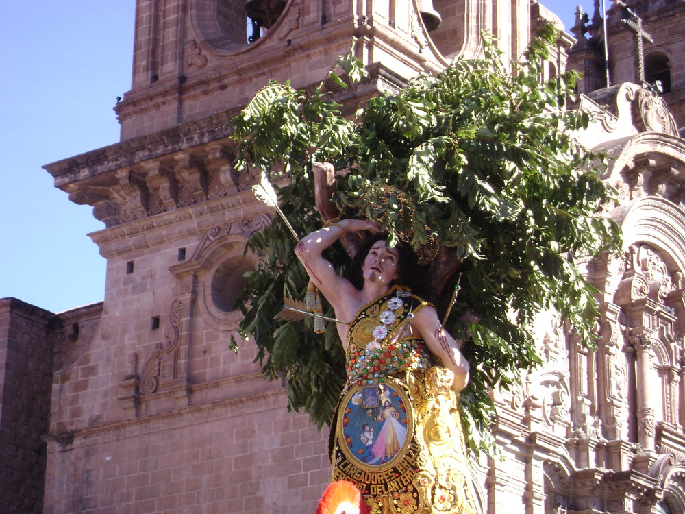 san sebastian patron del pueblo de los champas