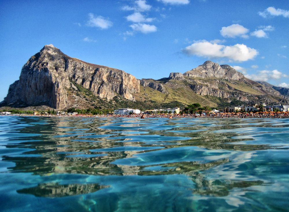 San Vito lo Capo dal mare..