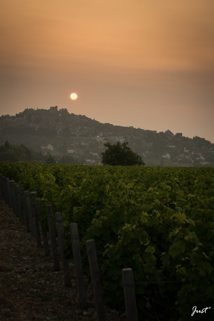 Sancerre, un matin brumeux, 6h33