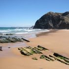 Sand and cliffs