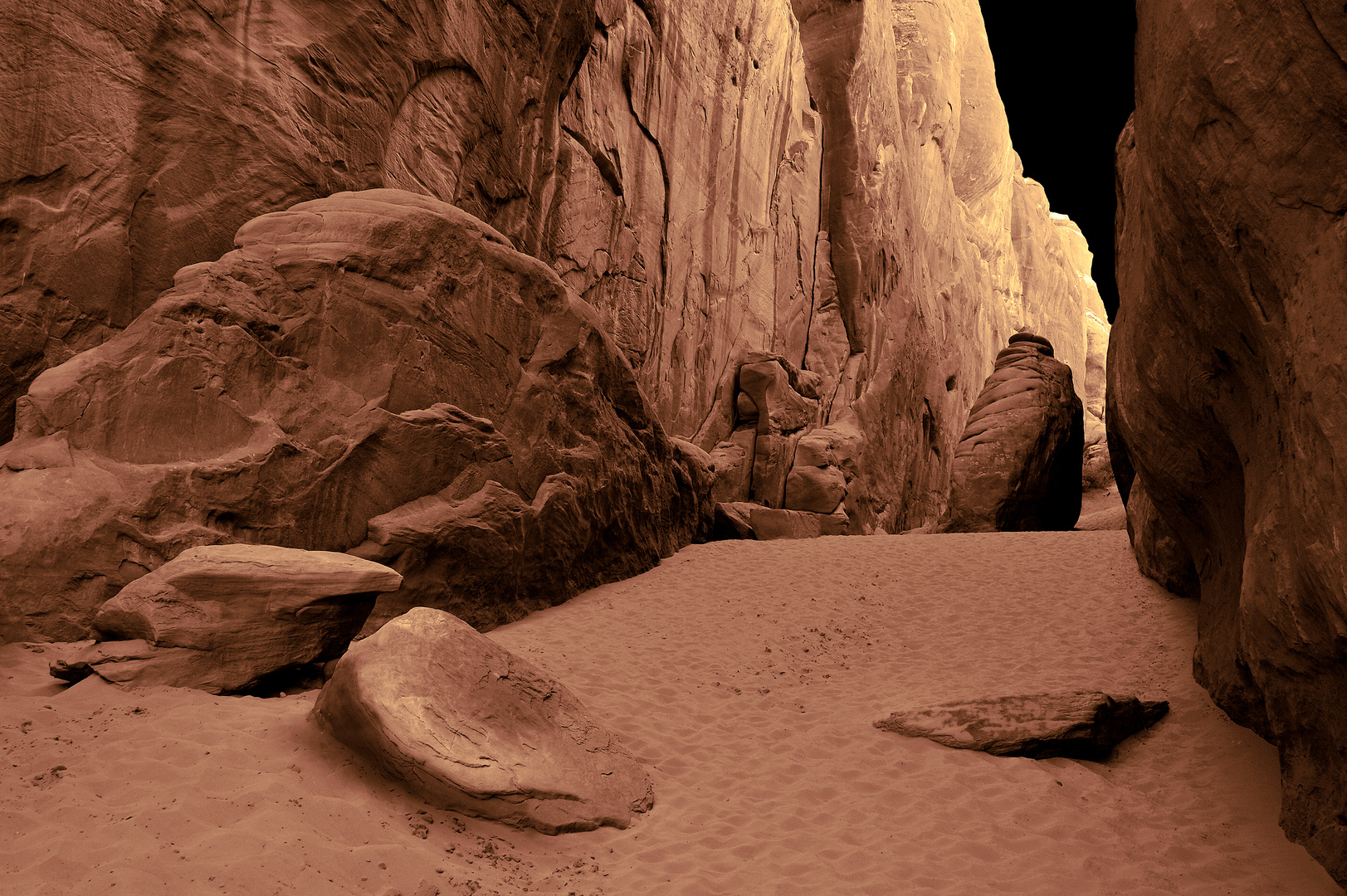 Sand Dune Arches, als wär's am Meer