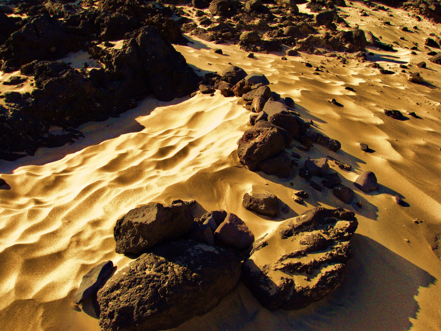 Sand-Felsen