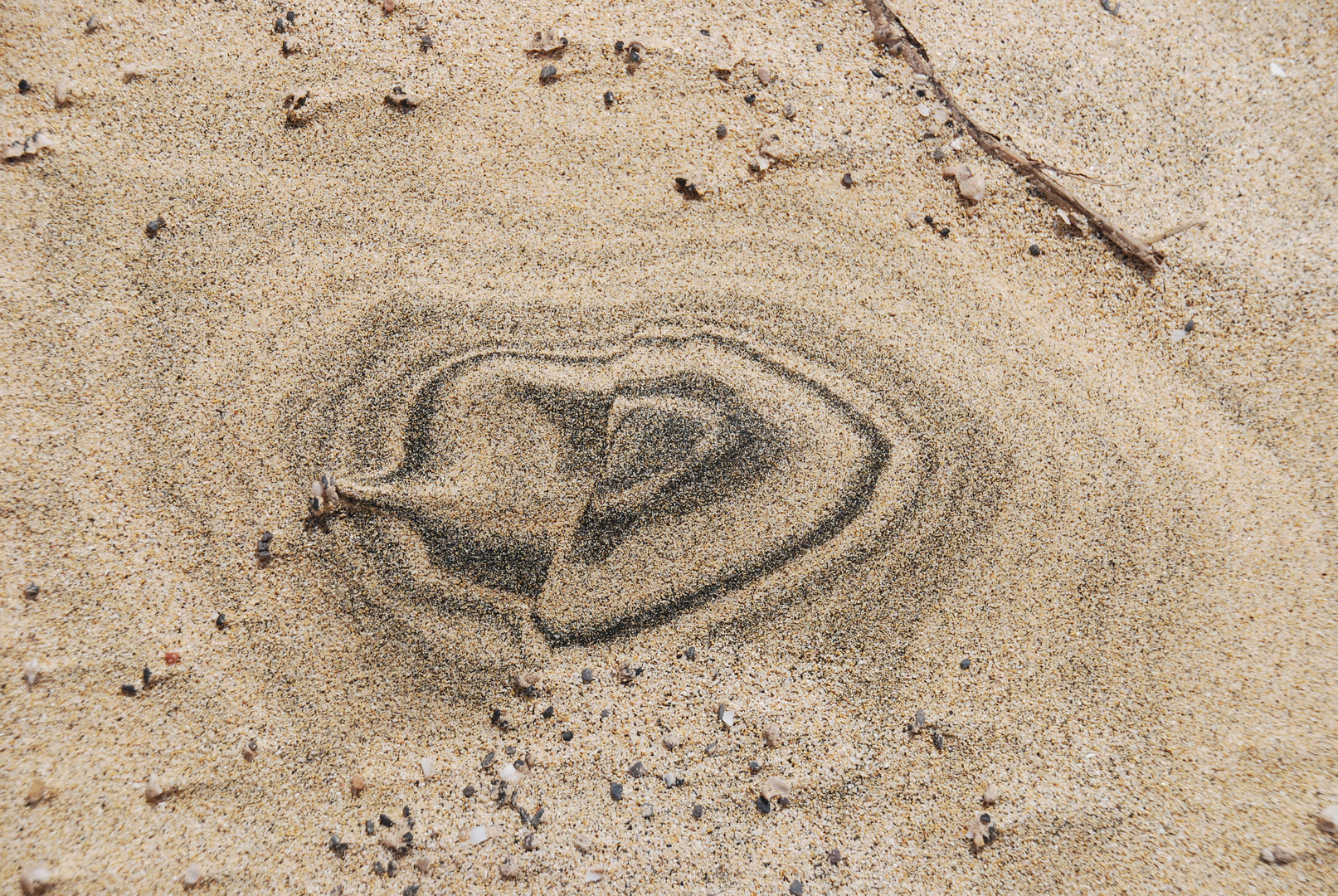 Sand - gemalt vom Meer