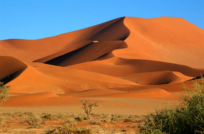 Sand im Namib Naukluft Park.