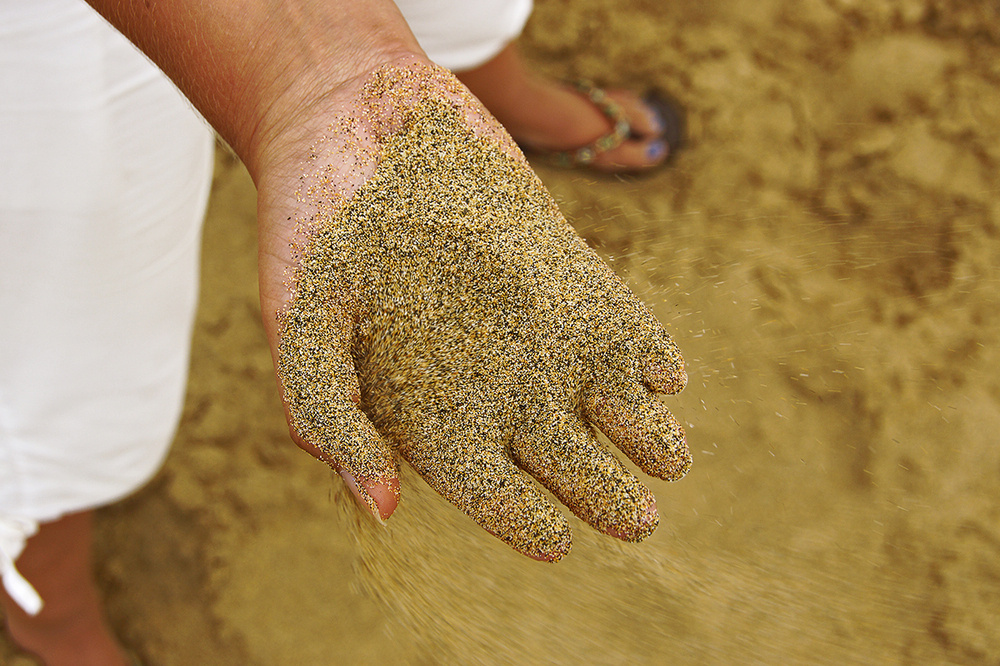 Sand in der Hand...