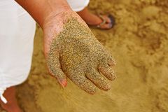 Sand in der Hand...