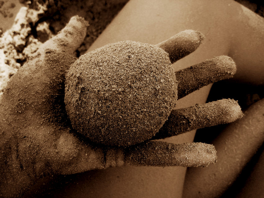 Sand.. mit Hand