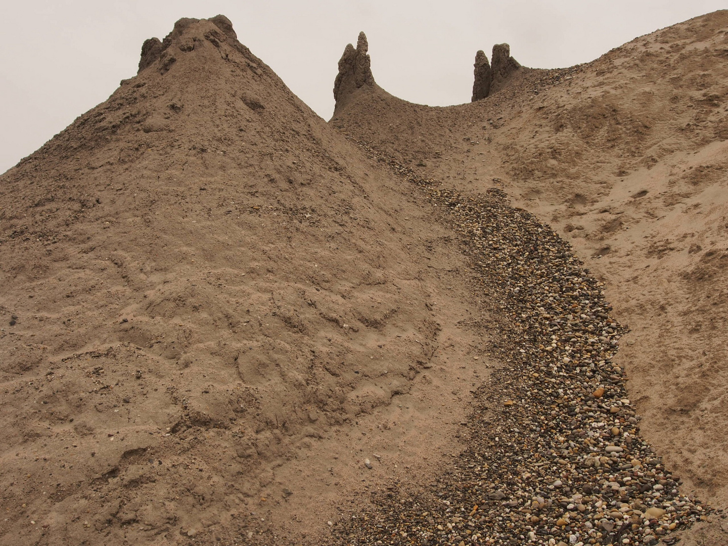 Sand onshore