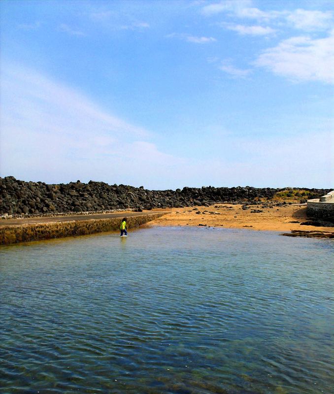 Sand, sea and rocks