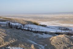 Sand und Wasser soweit das Auge reicht