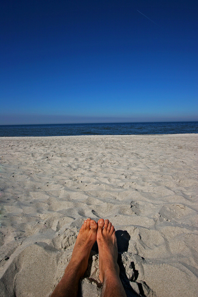 sand zwischen den Zehen...