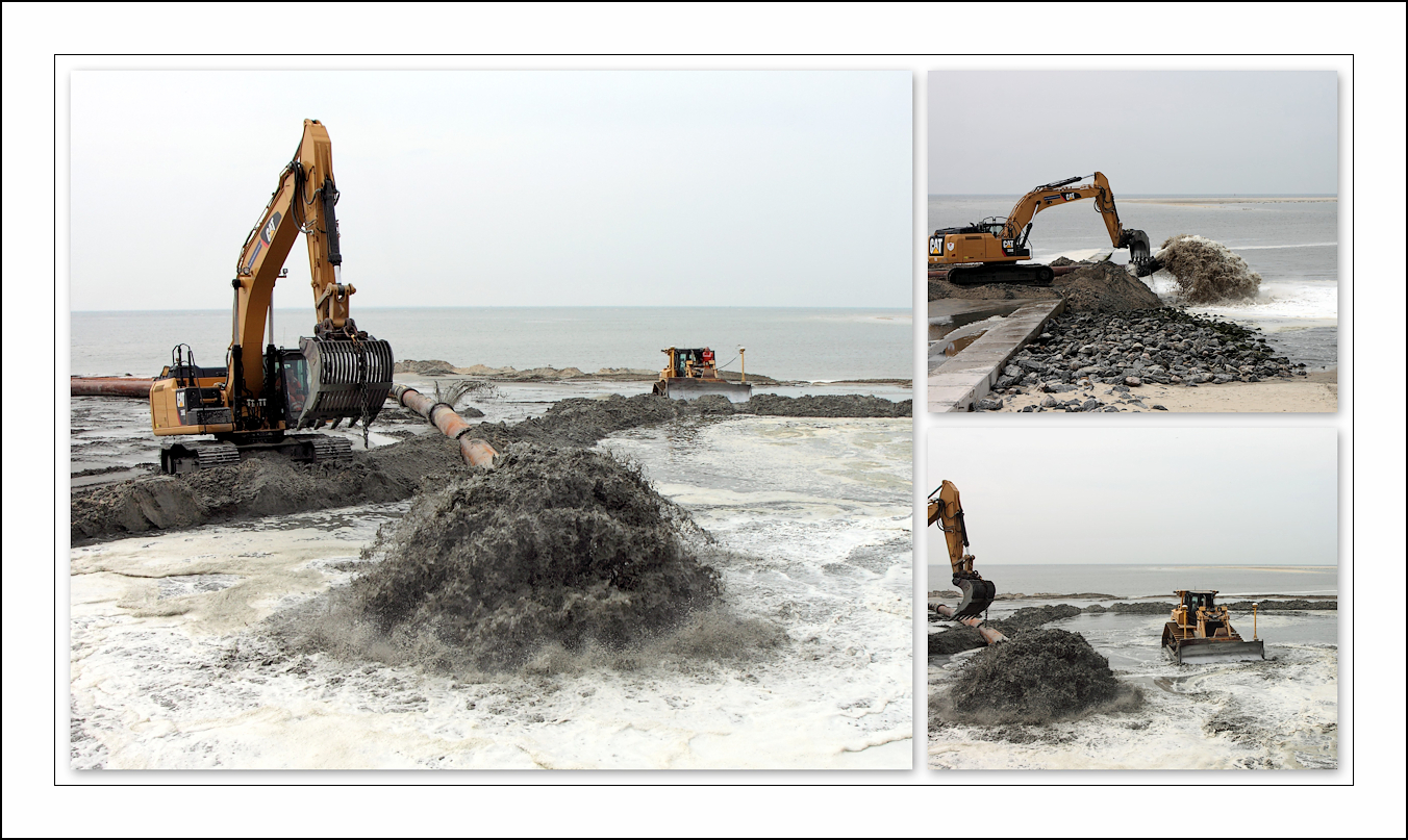 Sandaufschüttung April/Mai 2017 auf Borkum