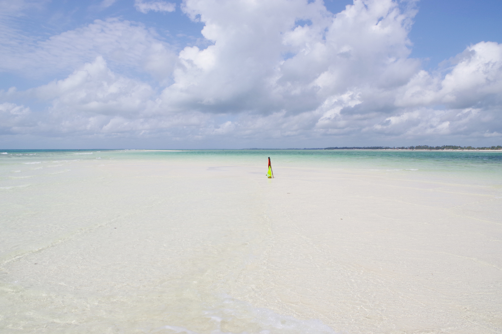 Sandbank auf dem Riff