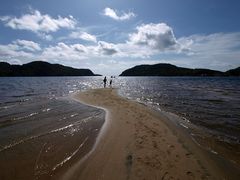 Sandbank auf Lindesnes